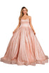 Cinderella Couture Multi Color Metallic Glitter Ball Gown for Women, Sizes XS-XL - SophiasStyle.com